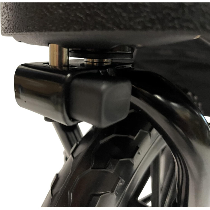 Petique Chinook Schwarz: розкішний візок для собак | Колеса 30 см, EVA, світловідбивачі | До 23 кг