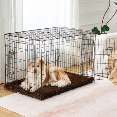 Килимок для собак з Memory Foam, XL, знімний, водонепроникний, для великих собак, 106.7 см, 41x27x2 см, слонова кістка