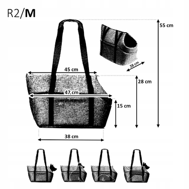 Переноска-сумка для собак та котів, розмір M