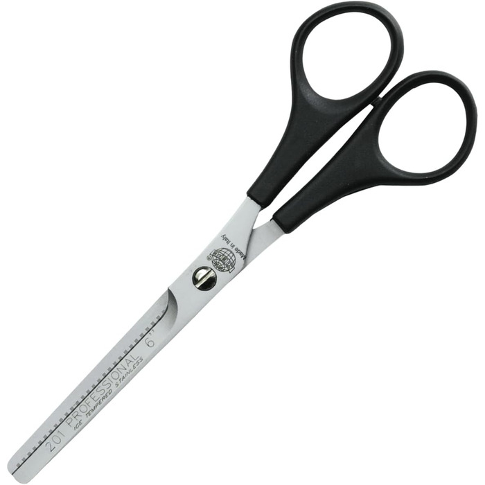 Професійні ножиці для філірування Kiepe з 28 зубцями – напівріжучі ножиці з нержавіючої сталі, легкий пластиковий грифель, Made in Italy для салону та дому (201, 6 дюймів)