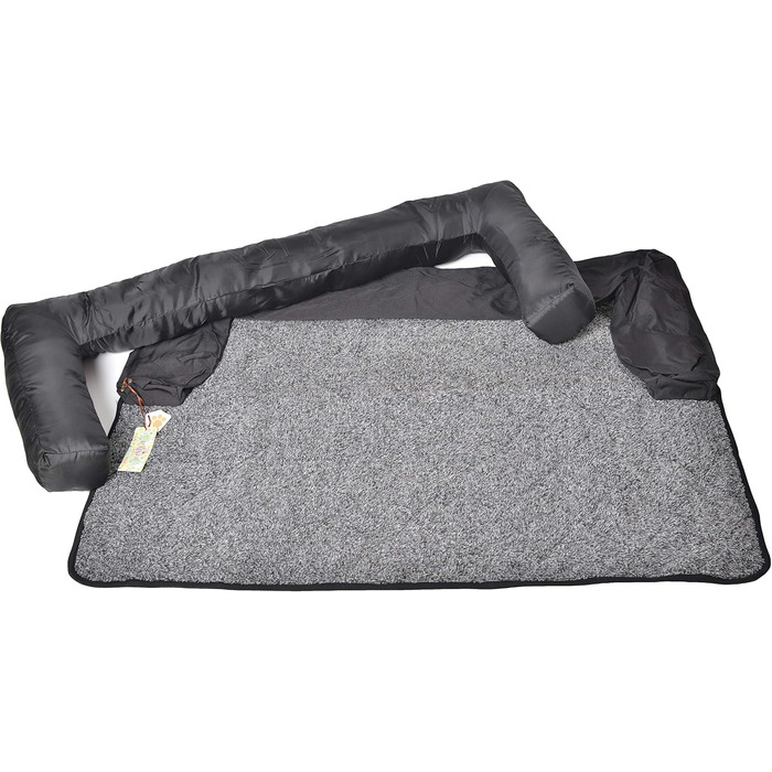 Крісло-ліжко для собак Raikou: зручне та захисне рішення для вашого улюбленця (70x90 см, сірий)