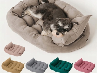 Складане лежак для собак, Хакі / Бежевий