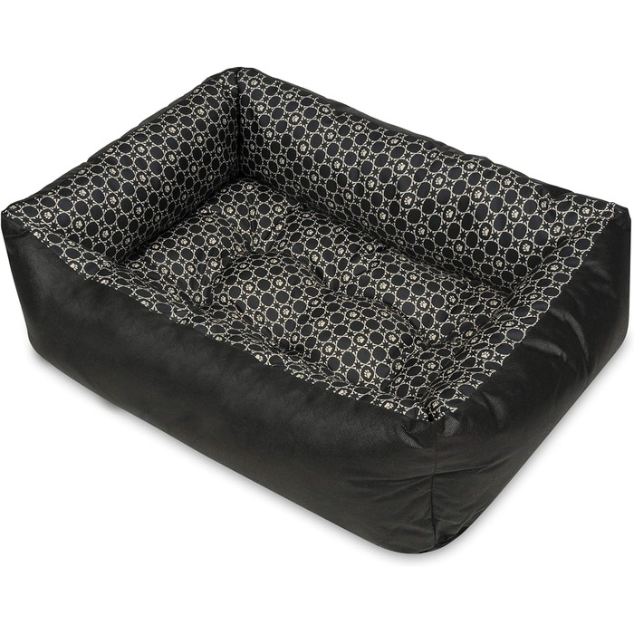 Лежак для собак SuperKissen24 Louis Black XL – м'яке, велике, пране, для малих, середніх і великих порід