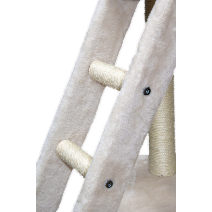 Високий когтеточка-комплекс із лежаком та стовпчиком для кігтів, вежа Pet HOBBY 101 — 160 см