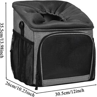 Корзина для тварин на велосипед | Велосипедна корзина для собак – легке кріплення, аксесуар, сумка-переноска, дихаюча для продуктів, походів у гори, заднього двору, кемпінгу