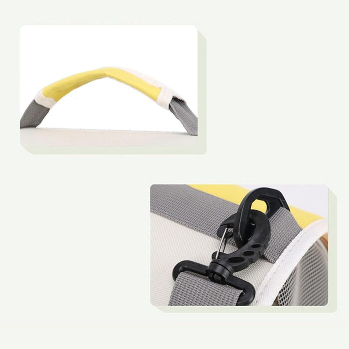 Сумка-переноска для тварин, складана, дихаюча, велика місткість, з вікном, для подорожей - комфортна, міцна з металевим каркасом, ідеальна для прогулянок