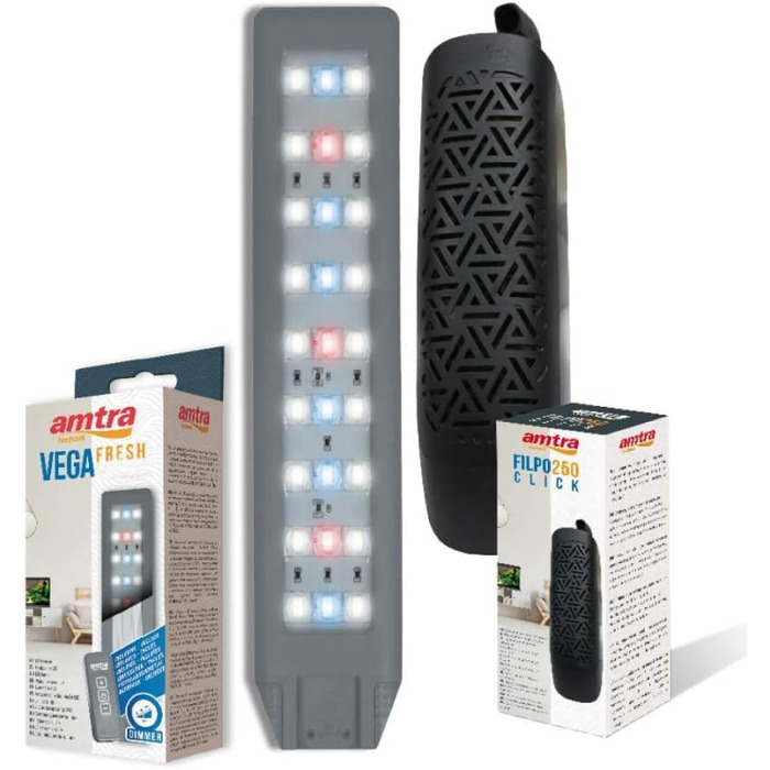 Нанотанк Amtra System 20, акваріум 18 л з LED освітленням і фільтром, скло, 25x25x30 см, комплект
