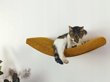Настінна лежанка-дуга для котів, 60 см, багатоколірна