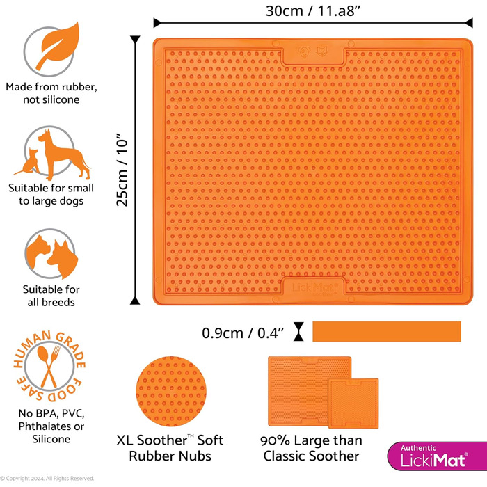 LickiMat X Large Schnuller: килимок для собак проти нудьги та тривоги, зелений (з візерунком Sunset Chevron)