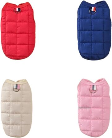 Зимовий теплий одяг для собак, вітронепроникний, утеплений жилет з флісовою підкладкою, одяг для чихуахуа та аксесуари для домашніх тварин для холодної погоди, легкий та ізольований бежевий XL