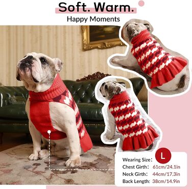 Пуловер для сук собак, теплий та стильний