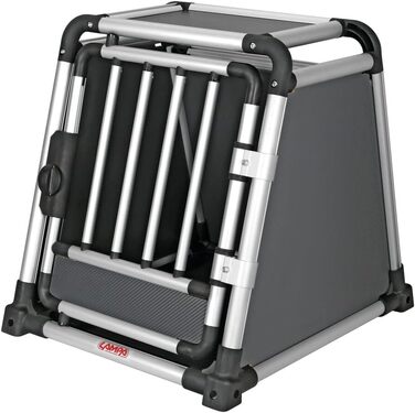 Транспортний бокс для тварин LAMPA 60501: алюмінієвий, розмір 60x50x55 см, тканинна підкладка