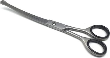 Ножиці для собак, професійні, 16,5 см, нержавіюча сталь, без гачка, вигнуті