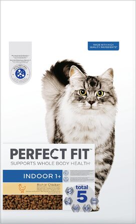 Сухий корм для дорослих котів Perfect Fit Indoor 1+, курка, 7 кг