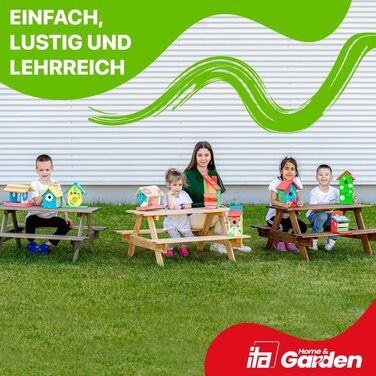 ITA DIY годівниця для птахів з набору для збирання та розмальовування FlybyFeeder - Комплект для рукоділля для дітей