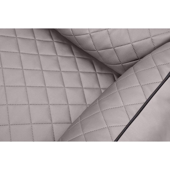 Крісло-ліжко для собак Milan XXL, штучна шкіра, 120 x 85 см, сірий колір, миється