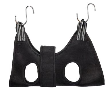 Грумерський жилет для собак та котів YRRYGMN | для грумінгу, купання, стрижки та обрізки кігтів. Чорний