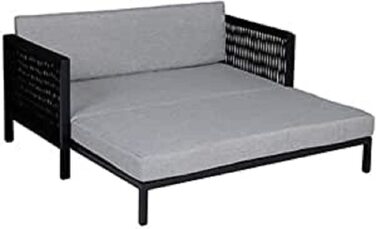 Диван для собак greemotion з алюмінієвим каркасом та мотузкою, 100x40x117 см, антрацит/сірий