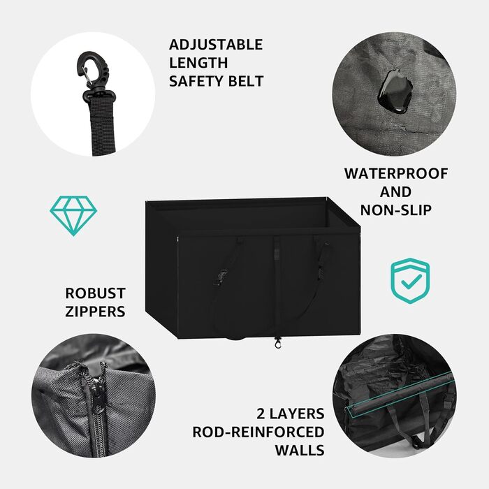 Автокрісло для собак - міцне, водонепроникне, для малих та середніх порід