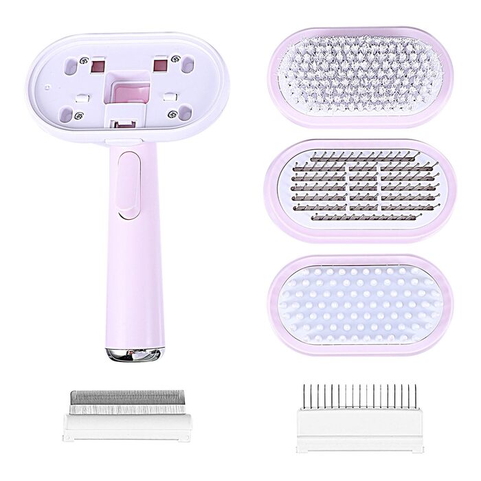 Гребінець для котів Gatuida, щітка для собак, масажна щітка для догляду за шерстю з запасними насадками