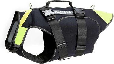 Julius-K9 IDC багатофункціональний жилет для собак 3в1, розмір XL, чорний та неоновий