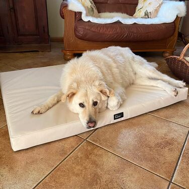 Килимок для собак Tina Grosse, XL, 100x80x8 см, бежевий (Еко-тканина Kodura)