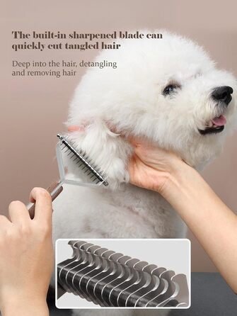 Гребінець для вичісування підшерстка Coat King Harke для собак і котів, професійний інструмент для грумінгу