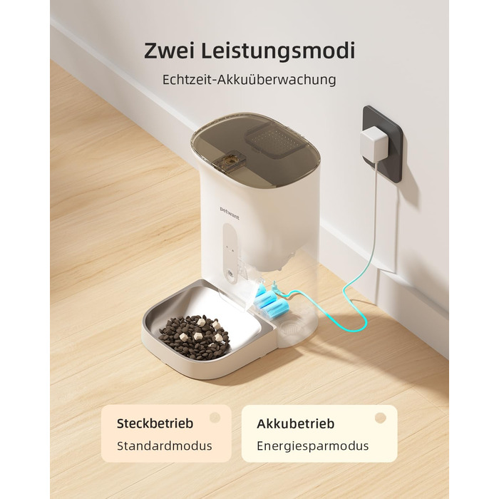 Автоматичний годівниця для котів SAWPAWS з камерою, 4.3L, WiFi, нічне бачення