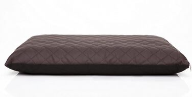 М'яке ліжко для собак Eite: комфортне халатне ліжко для домашніх тварин 54x37 см, коричнева еко-шкіра