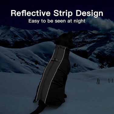 Теплий зимовий одяг для собак великих порід: куртка, комбінезон, жилет. Зі снігозахистом, блискавкою, відбиваючими елементами, водовідштовхуючий. Підходить для Французького бульдога, Мопса. Камуфляж армійсько-зелений (XX-Large, Чорний)