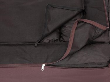 Крісло-ліжко для собак, лежанка для тварин, лежанка для собак, м'яка, коричнева в смужку, 80 x 55 см