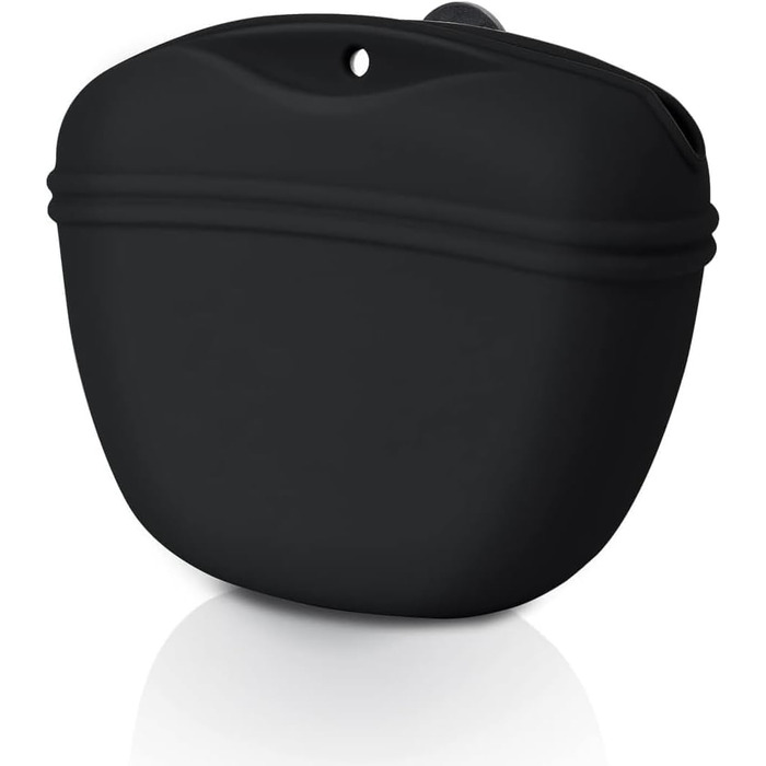 Силіконові мішечки для корму собак, магнітні - 1 шт, чорний колір