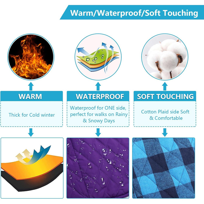 Теплий зимовий пуховик для такси, тепла жилетка для такси, пуховик для такси з отвором для шлейки, вітрозахисний пуховик з коміром-стійкою, жилетка для мініатюрних такс, зелений, S (довжина спини: 31-34 см), зелений (L (довжина спини: 41-44 см), фіолетови