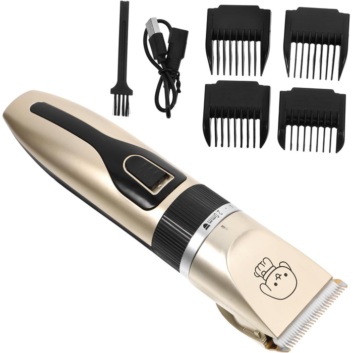 Електричний триммер для собак Yardwe - тиха та безпечна машинка для грумінгу тварин з титановим лезом