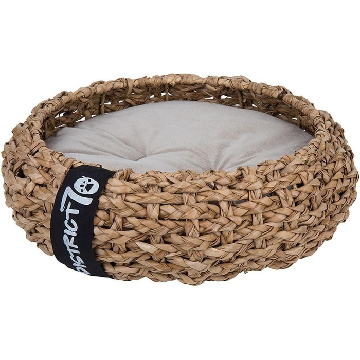 Ліжко для домашніх тварин District 70 Cocoon - для собак та котів, коричневе, розмір M (60 x 60 x 20 см)