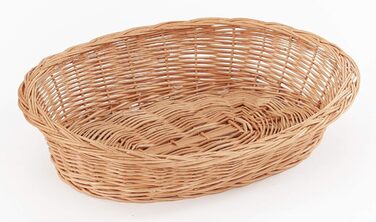 Корзина для собак Tigana з плетінням з лози, з натуральної соломи, 70 см (без подушки)