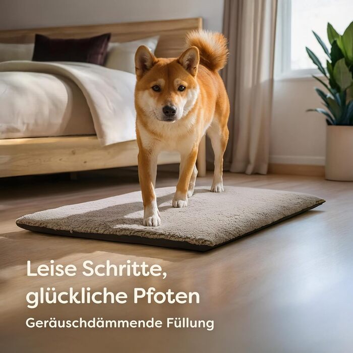 Самогріюча підстилка для собак, 90x60 см, знімний чохол, м'яка та тепла, з антиковзким покриттям (сіра)