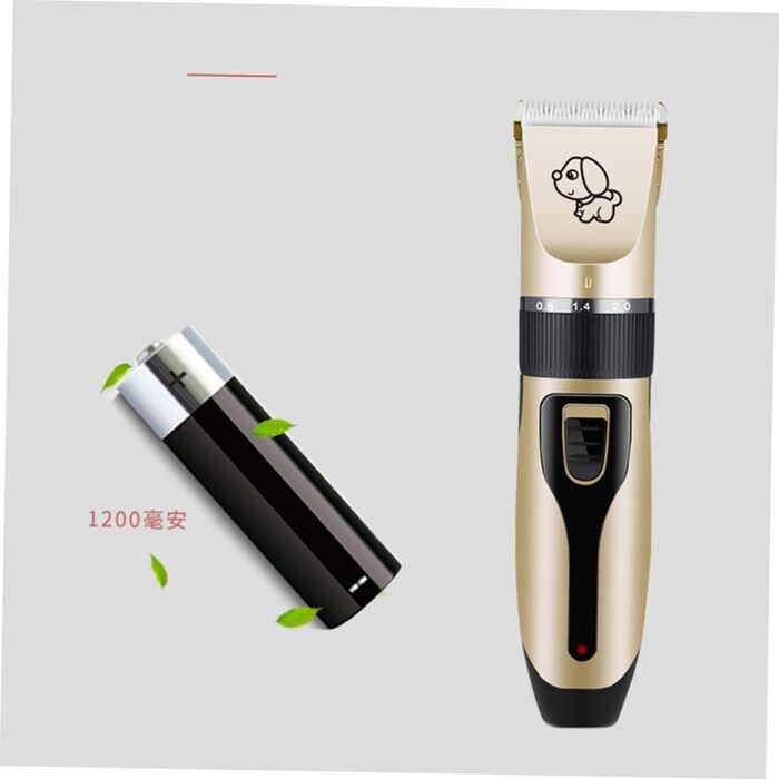 Електрична машинка для стрижки шерсті тварин Hemobllo - бездротова, з регулюванням, 5 насадок для собак та котів