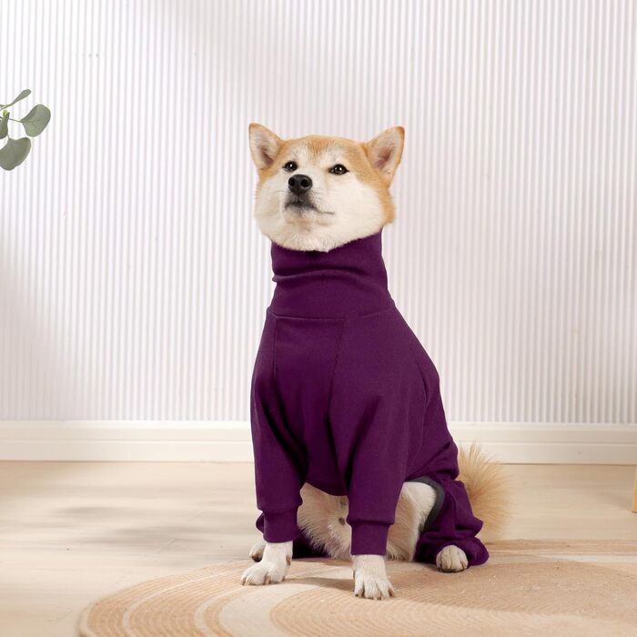 Теплий халат для собак Hjyokuso з флісу, для маленьких та середніх собак, бордовий, XS