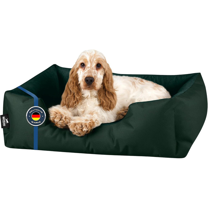 Лежак для собак BedDog Zara S, знімний і праний чохол, подушка, кошик, диван для малих порід