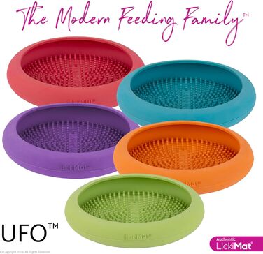 LickiMat UFO - килимок для годування тварин, натуральний каучук, зелений (рожевий)