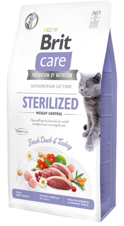 Сухий корм для котів Brit Care Grain-Free Sterilized Weight Control, 7 кг