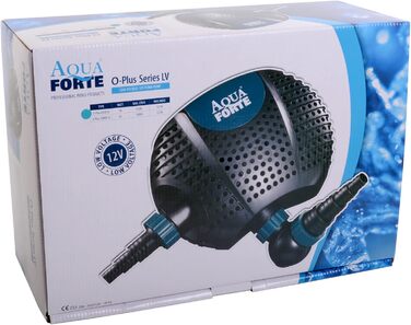 Низьковольтний фільтрувальний насос AquaForte O-Plus 6 500, 12 В, 50 Вт, 6.5 м³/год, для ставків та басейнів