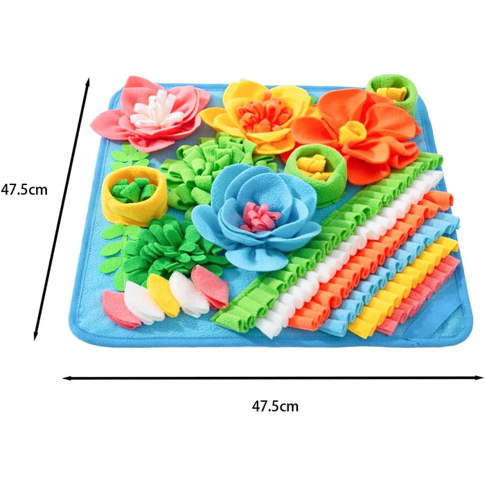 Килимок для пошуку їжі для собак, навчальний килимок для собак та котів, іграшка-килимок для цуценят та дорослих собак