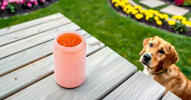 Очищувач для лап собак: великі та маленькі розміри, гігієна для подушечок лап, помаранчевий