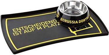 Підкладка під миску для тварин HUNTER BVB 48x30 см, чорна/жовта