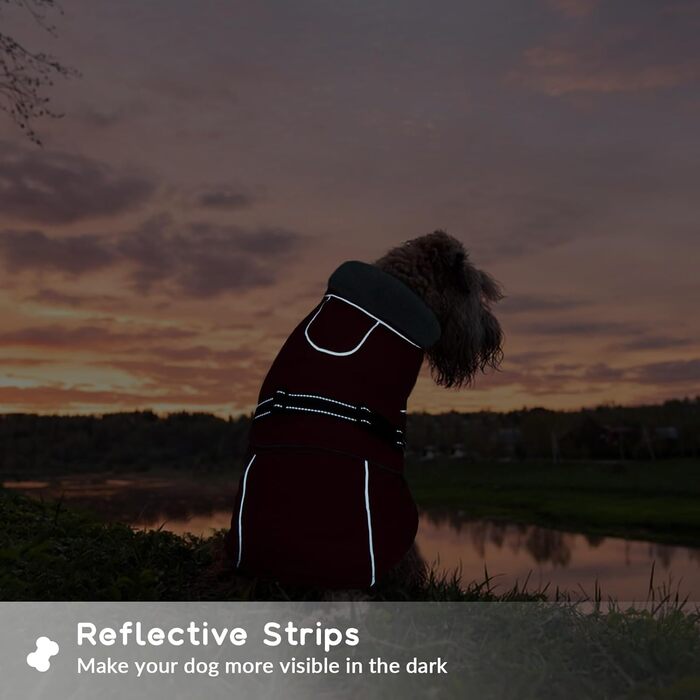 Водонепроникний зимовий одяг для собак, тепла вітрозахисна куртка для собак, антисні захисний костюм для мисливських собак (червоний, XL) XL B-Red