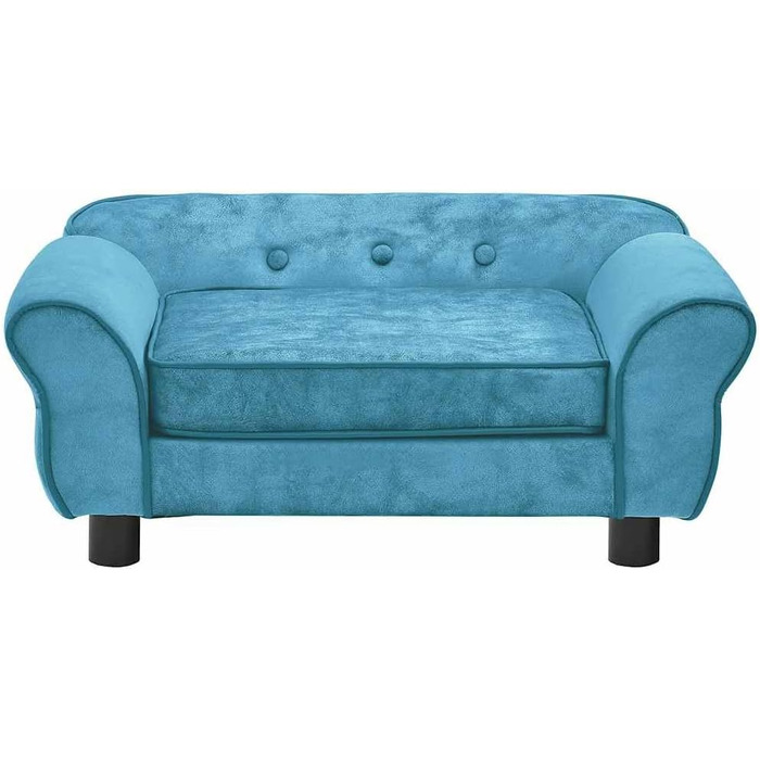 Софа для собак VidaXL Бордовий колір, 72x45x30 см, плюшеве ліжко для собак та котів