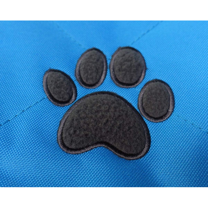 Callieway Автоковдра для собак, плед для пікніків з м'якими лапками (блакитний)