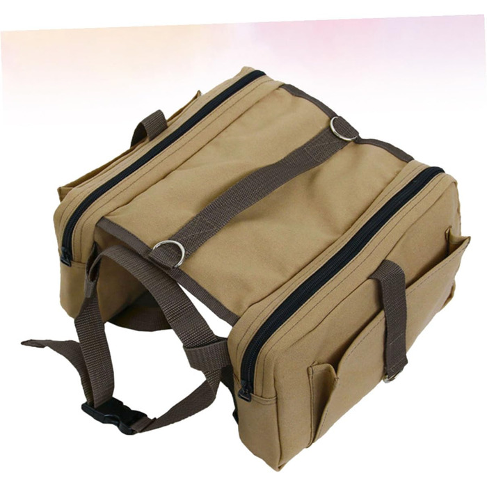 Рюкзак для собак NUOBESTY, регульований, з безпечним ременем, водонепроникний, дихаючий, для подорожей, кемпінгу, хакі